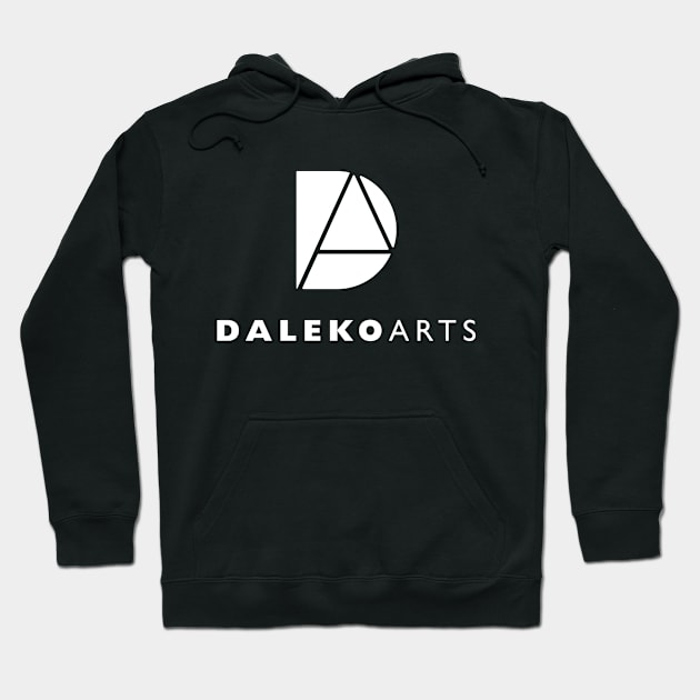 Daleko logo - full name light vertical Hoodie by DalekoArts